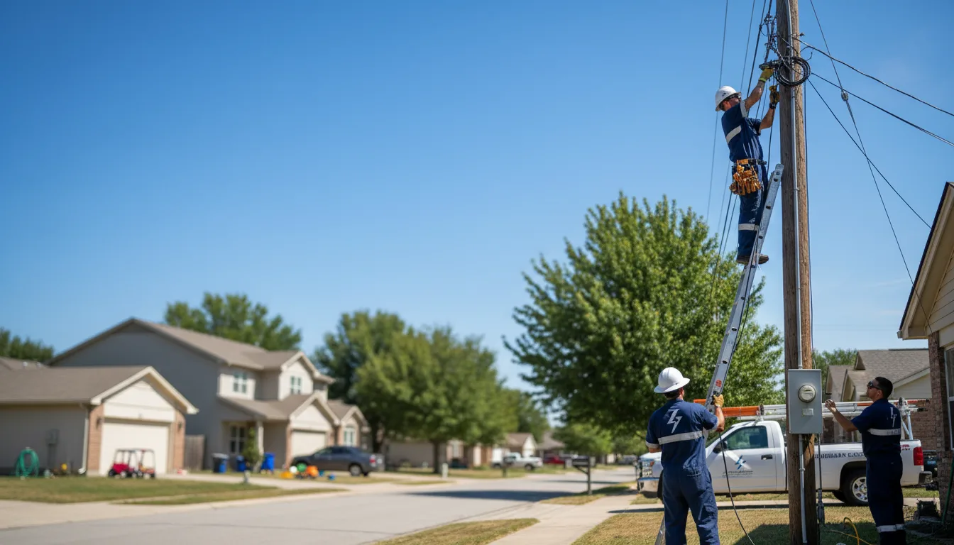 Residential electrician providing installation services in Granville, IA